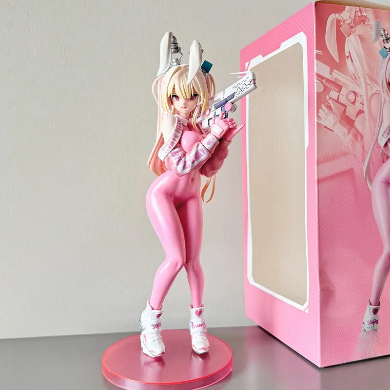 

Superbunny Super Rabbit Figure Cute Pink Anime Girl Model Decoration Gift Toys