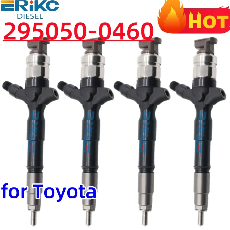 

4pc 23670-30400 Common Rail Fuel Injector 295050-0460 Injection Nozzle 23670-30400 295050-0460 Euro 4 for Toyota ERIKC