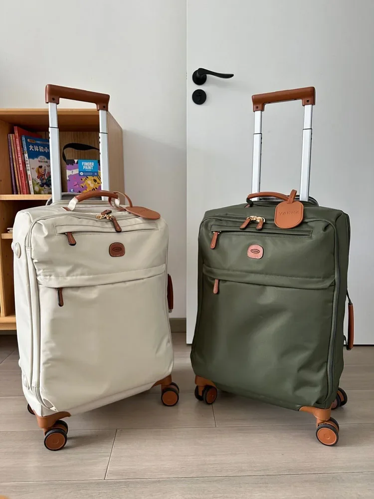 Export ultra-light silent 20-inch high-end Oxford cloth suitcase universal wheel strong and durable canvas travel trolley case