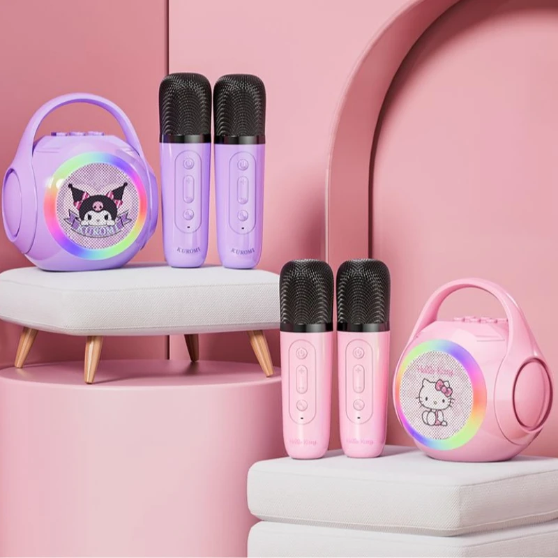 

Cute Gift Sanrio Hello Kitty M1 Smart Bluetooth Speaker Microphone Integrated Home Stereo Karaoke System for KTV Entertainment