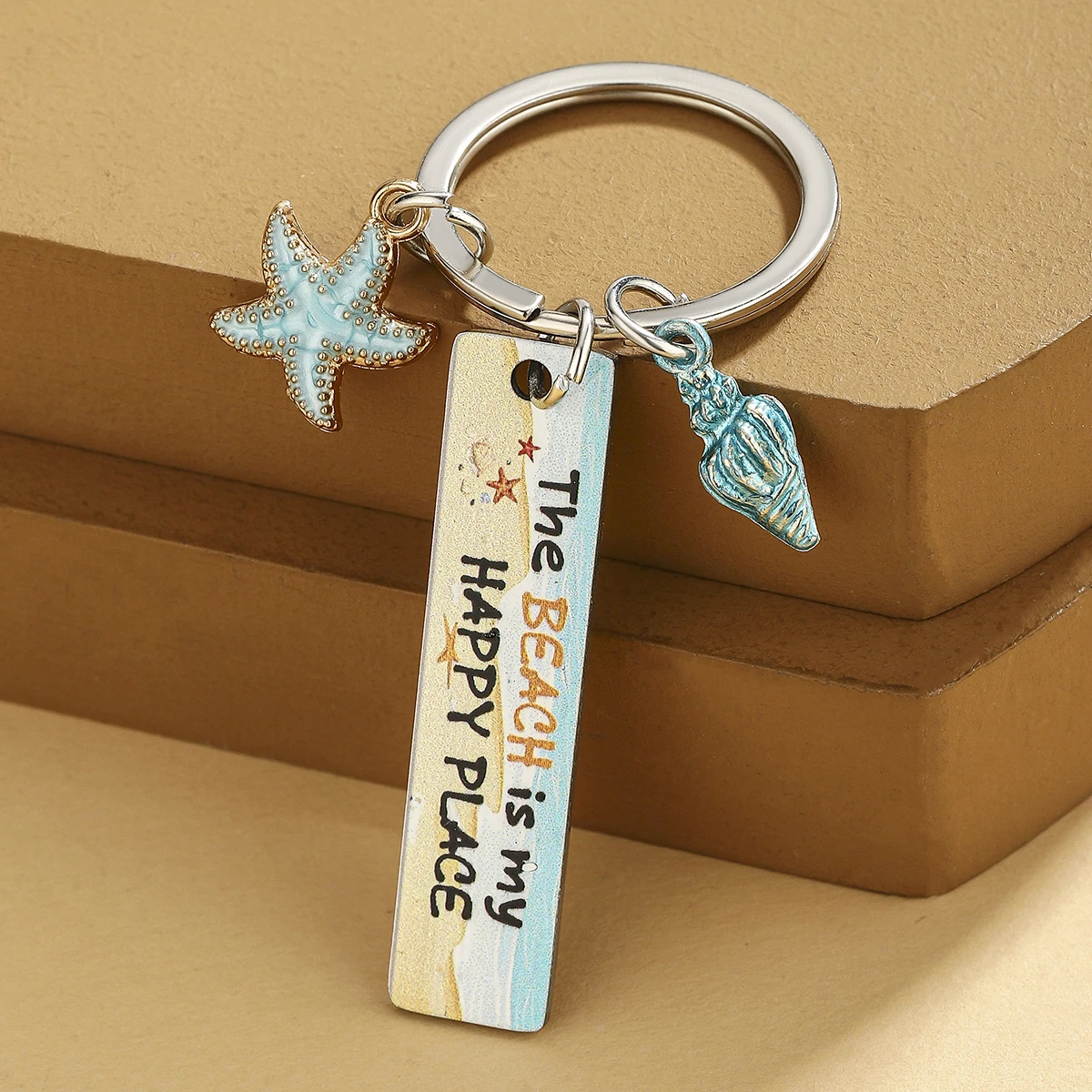 Llavero costero para gatos y perros: concha de estrella de mar - imagen 2