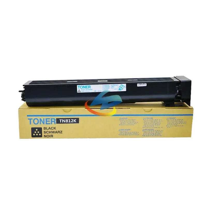 1PCS TN812 TN 812 Toner Cartridge for Konica Minolta Bizhub 758 808 Color Toner Compatible Copier Spare Parts BK/750g