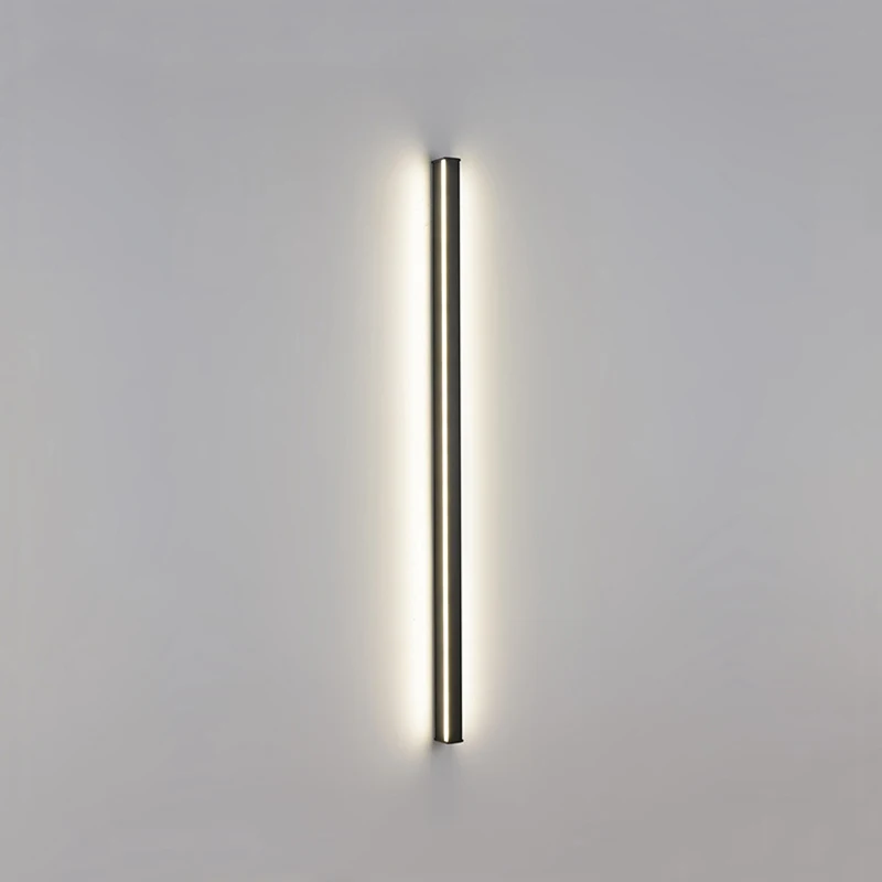 Nordic Long Strip Study Bedside LED Wall Lamp Without Main Lamp Living Room TV Background Wall Grille Lamp Creative Aisle Light