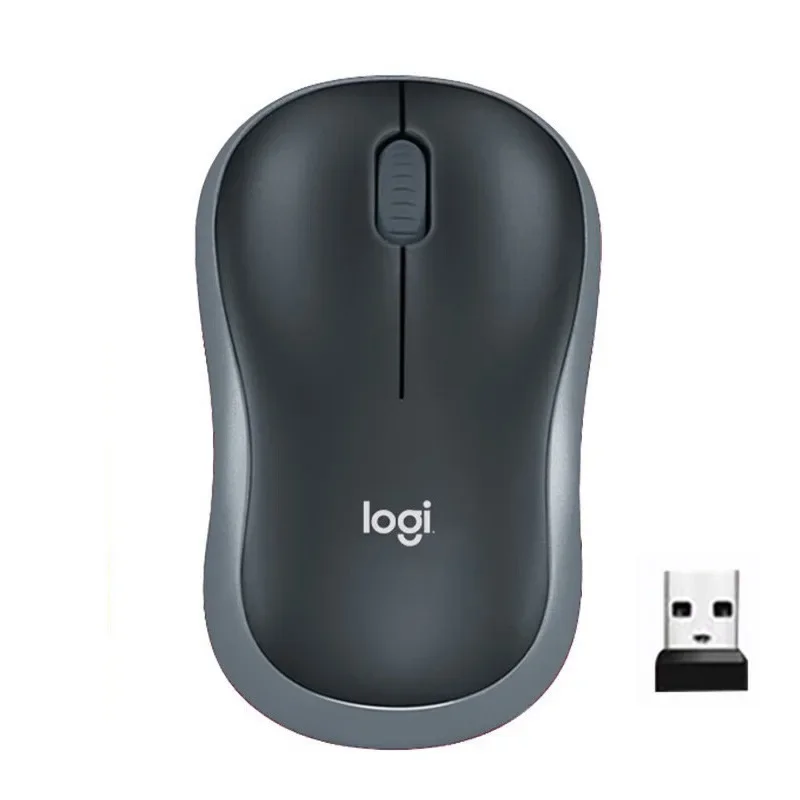 Logitech M185 Wireless Mouse Silent Click 2.4G USB 1000DPI Long Battery Life Compact for PC Laptop Office Gaming Mouse