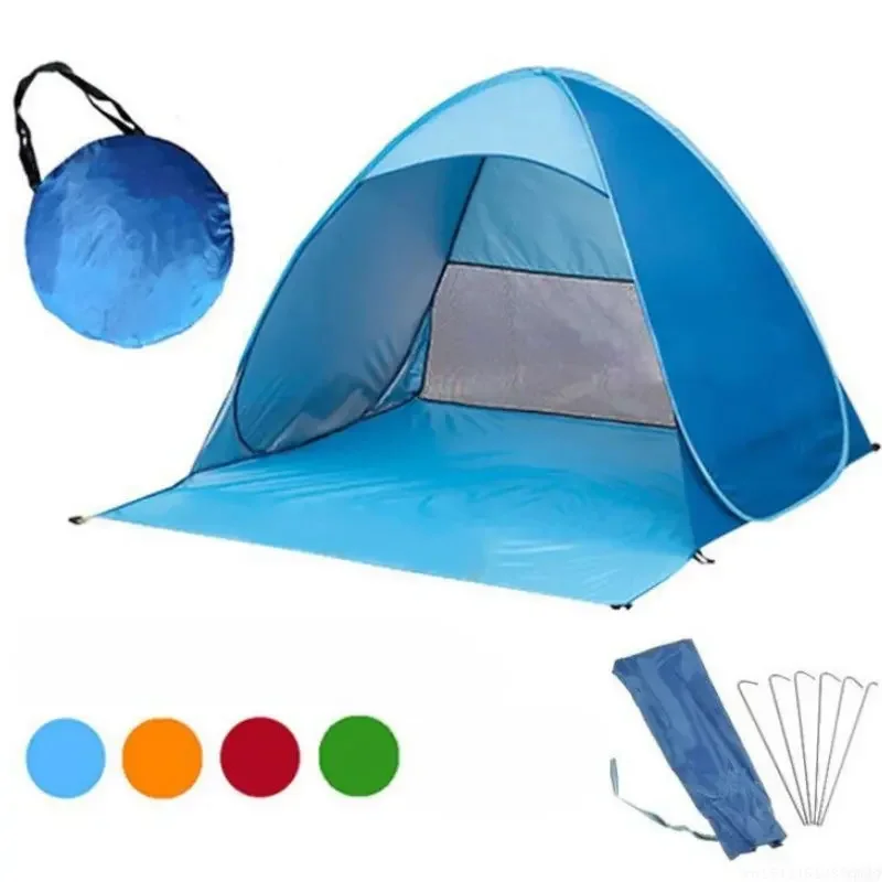 Quick Automatic Opening beach tent sun shelter UV-protective tent shade lightwight pop up open for outdoor camping fishing new