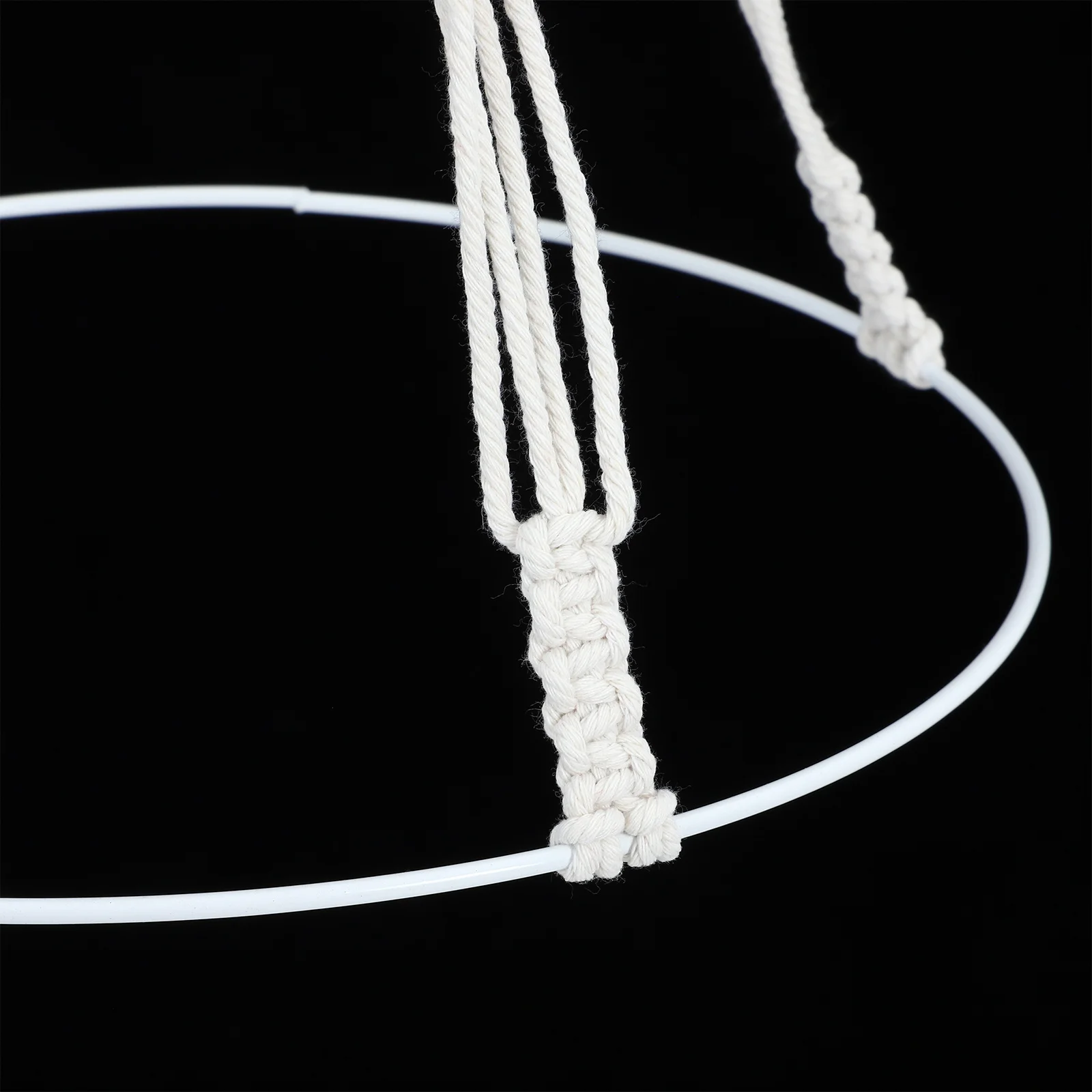 

1Set Chic Handwoven Herb Drying Hanger Cotton Rope Flower Spice Rack Unique Artistic Gift for Family Herb Drying Rack