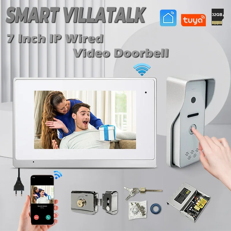 

High Quality Wholesale 2 ways to unlock connect 4 security zone Support multiple call panels intercom tuya ip poe phone access