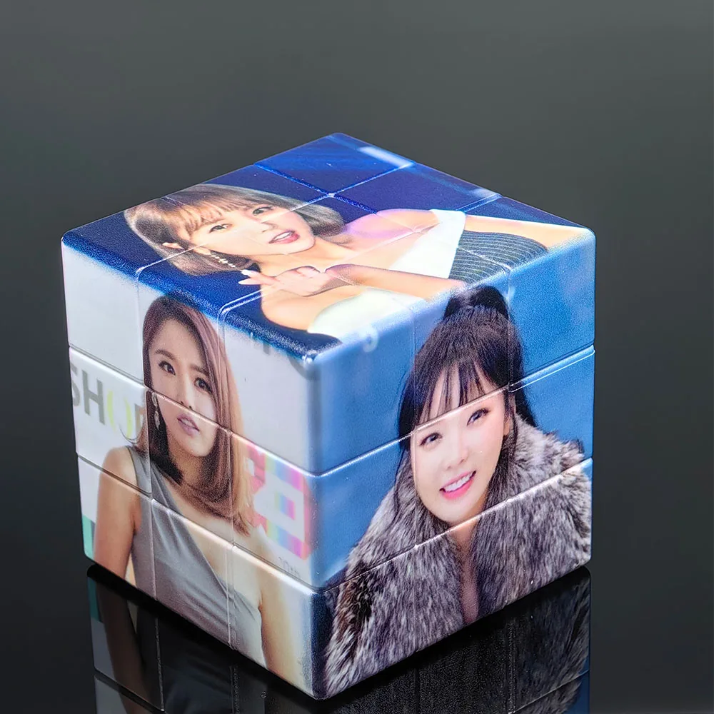 3X3X3 Uv Printing Hong Jin Young Speed Magic Cubes Early Education 3D Puzzle Children'S Educational Decompression Fidget Toys