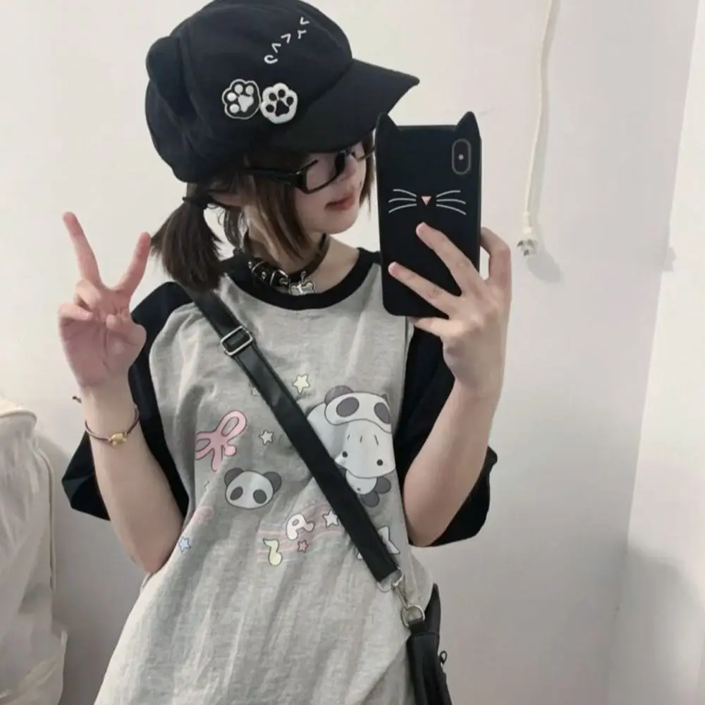 Милые береты с кошачьими ушками, кепки в стиле Лолиты JK, японская бейсболка Y2k, повседневные шапки газетчика для женщин и девочек