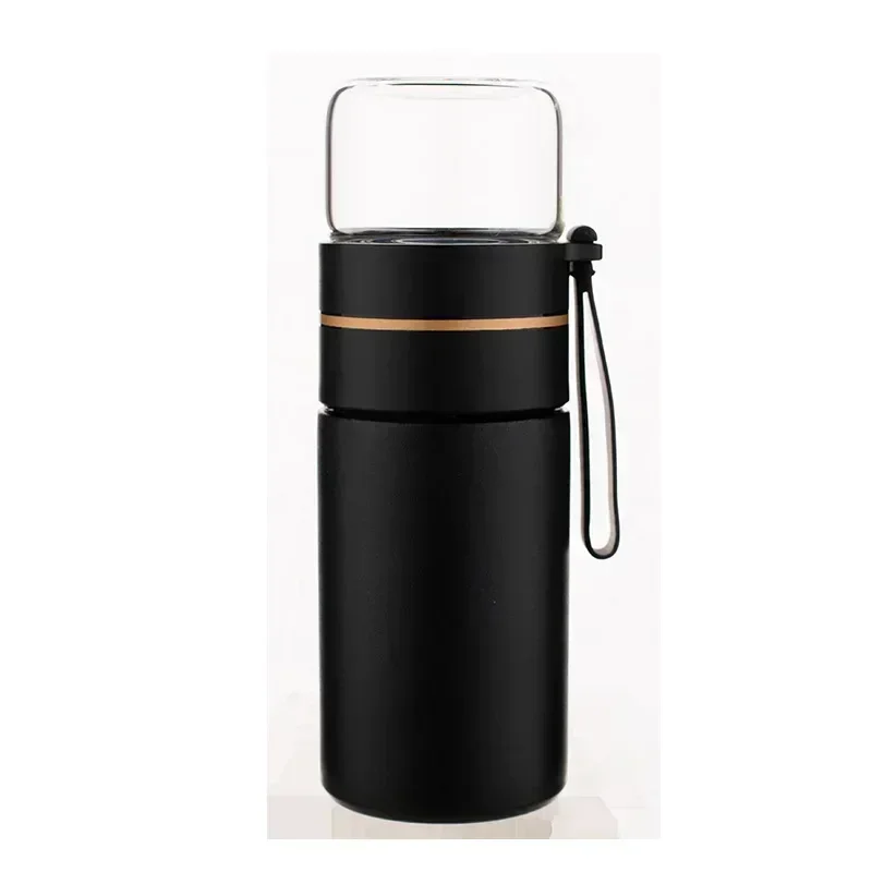 Tea Infuser Bottle Stainless Steel Insulated Thermos Leakproof Water Travel Mug with Strainer for Tea and Coffee Experience