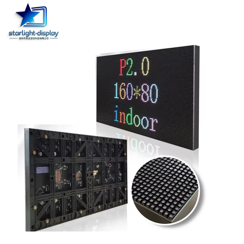 

P2 Indoor SMD Full Color Led Display Module 320x160mm High Definition RGB LED Video Wall Panel