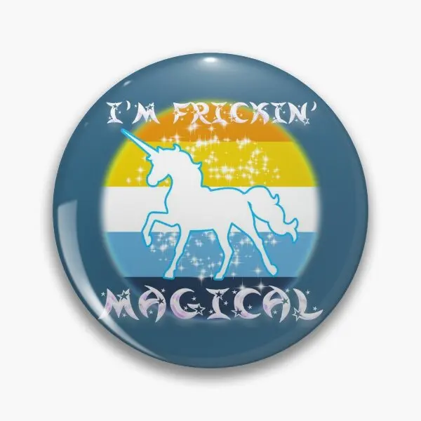 Magical Aroace Unicorn  Soft Button Pin Lover Brooch Creative Gift Hat Metal Lapel Pin Cute Women Badge Funny Collar Decor