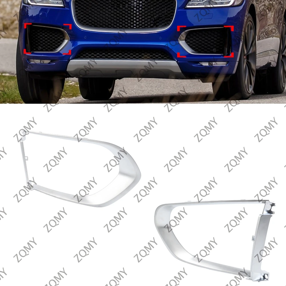 

2x Fog Lights Fog Lamp Molding Frame Bezel Cover For Jaguar F-Pace 2016 2017 2018 2019 2020 T4A6241 T4A6238 JA1038105 JA1039105