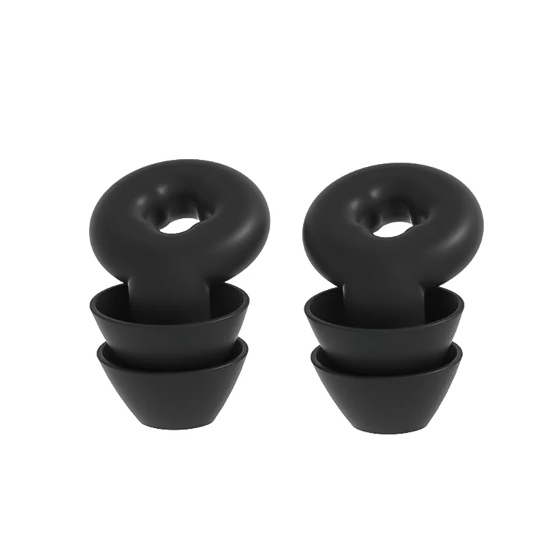 Soft Ear Plugs for Noise Reduction Waterproof Silicone Ear Plug for Sleeping Airplanes Noise Sensitivity BlackM13K