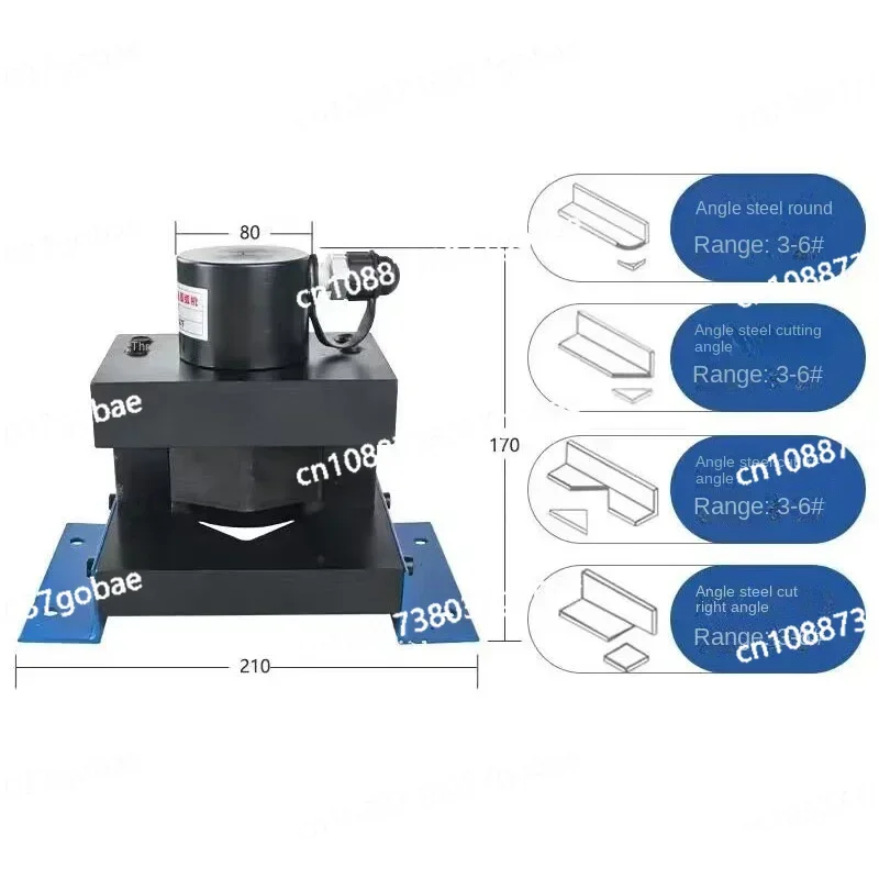 CR-75 Separate Angle Iron Trimming Chamfering Multi-action Four-in-one Angle Iron Inverted Arc Angle Hydraulic Bending Hine