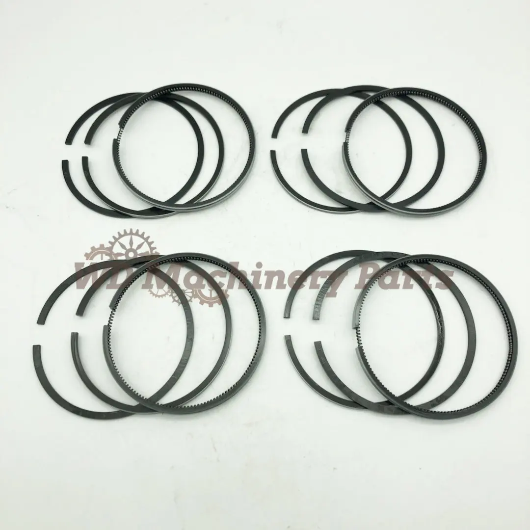 4PCS Piston Ring STD 87MM 17331-21050 17331-21090 for Kubota V2203 D1703 V2403 Bobcat Tractor 753 763 773 7753