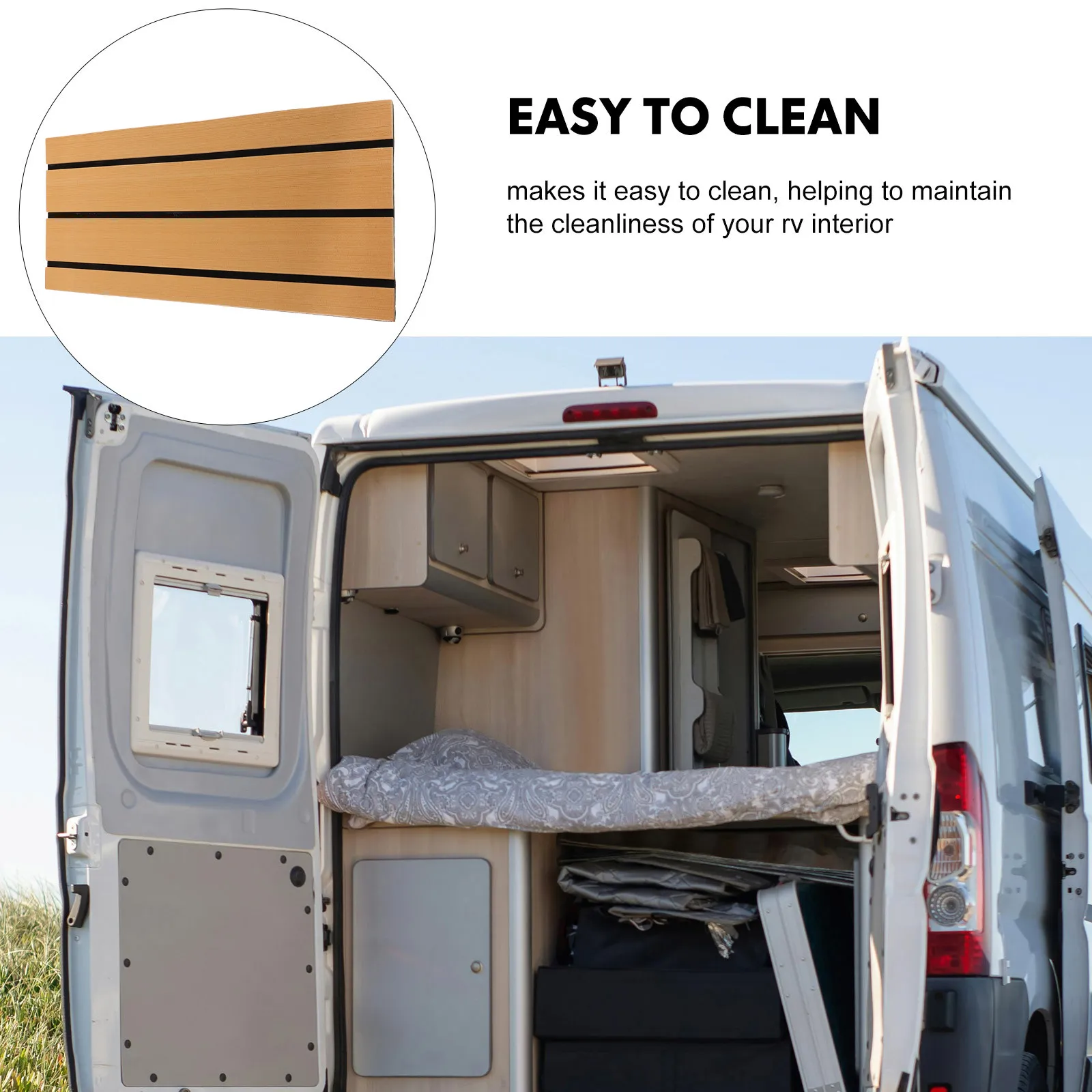 Rv Step Covers 48.3x17.8cm Non-Slip Self-Adhesive Stair Treads for Campers Travel Trailers Outdoor Steps Rv Deck Protection