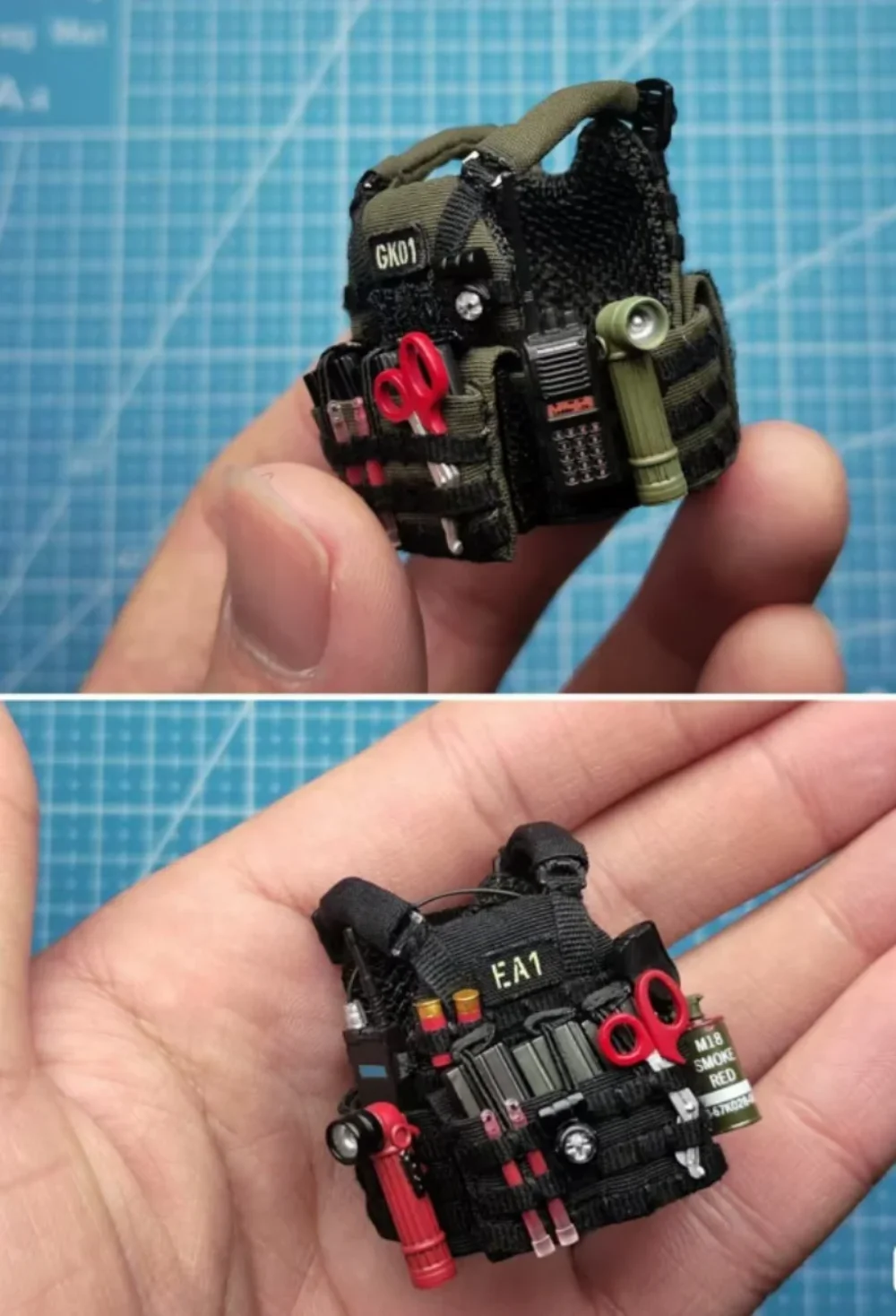 1/12 Scale L-shaped Flashlight（1PC) Model for 6'' Figure