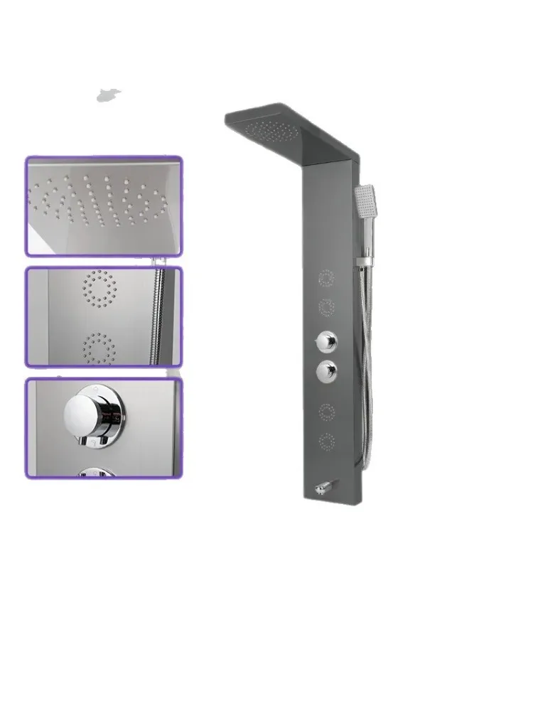 Stainless steel shower screen, suitable for the wall-mounted shower unit of the multi-functional integrated bathroom.