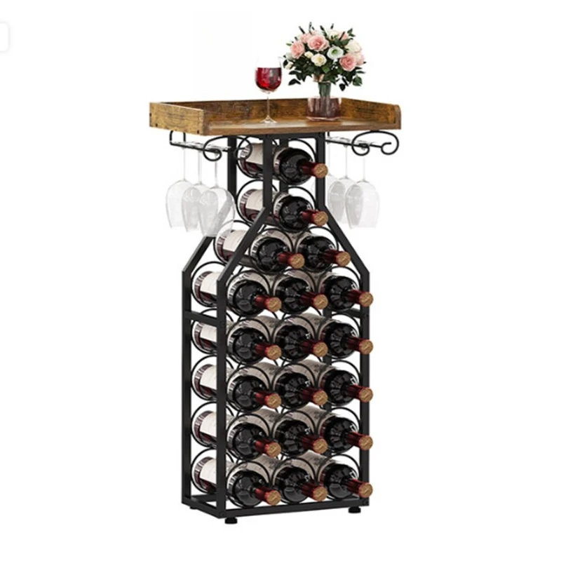 

Cross-border American red rack floor-to-ceiling cabinet, modern simple living room rack, shelf glass