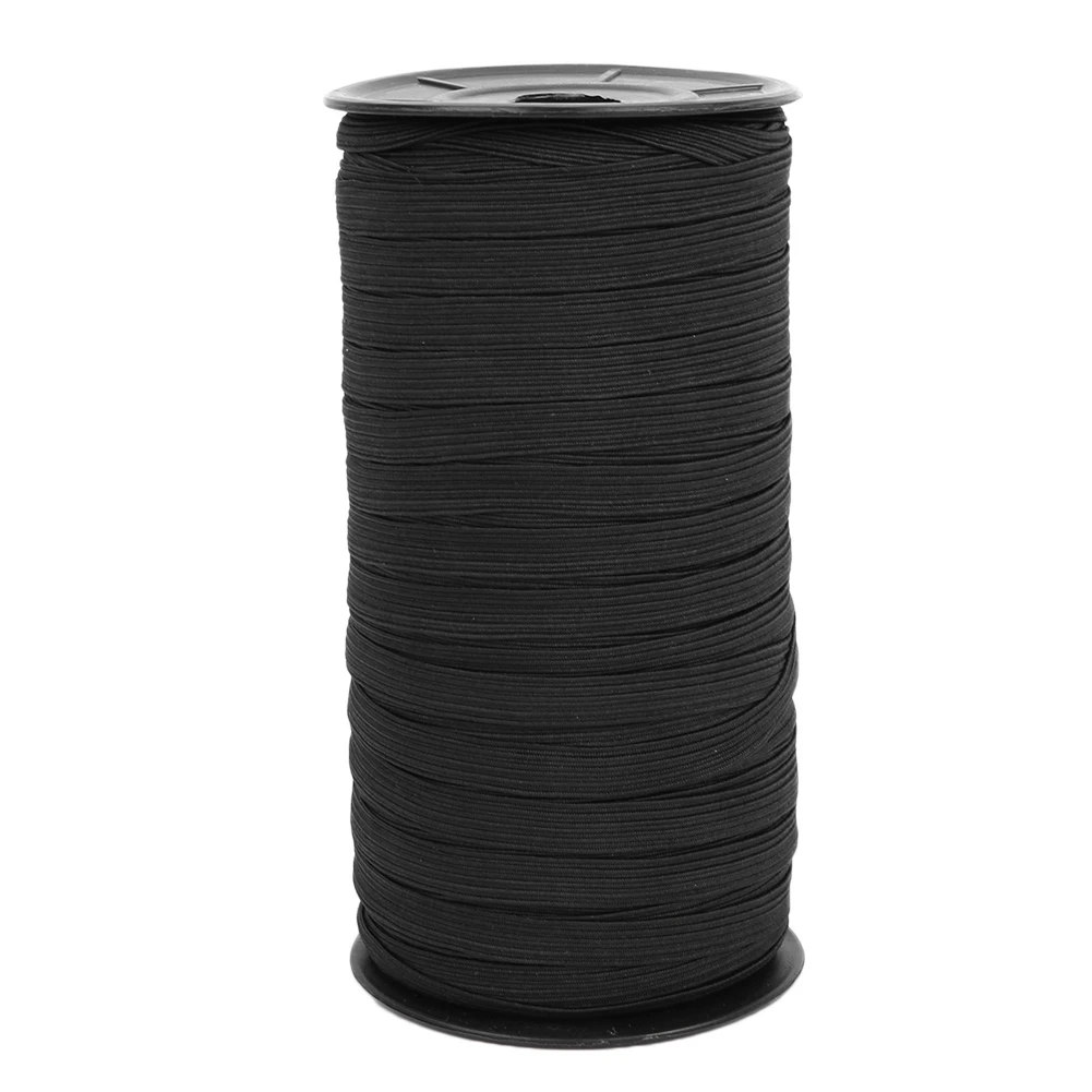 8mm 100 Yard Elastisches Band Nähzubehör Flachgestricktes Gummiband für Kleidung DIY