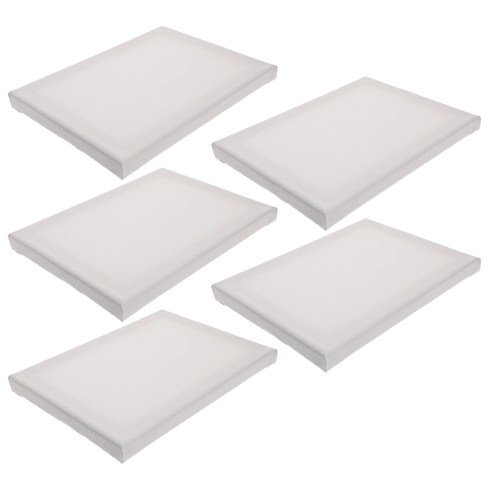 5 Pcs Blank Canvas Framed Paint Stretched Canvases for Painting Heart-shaped Child