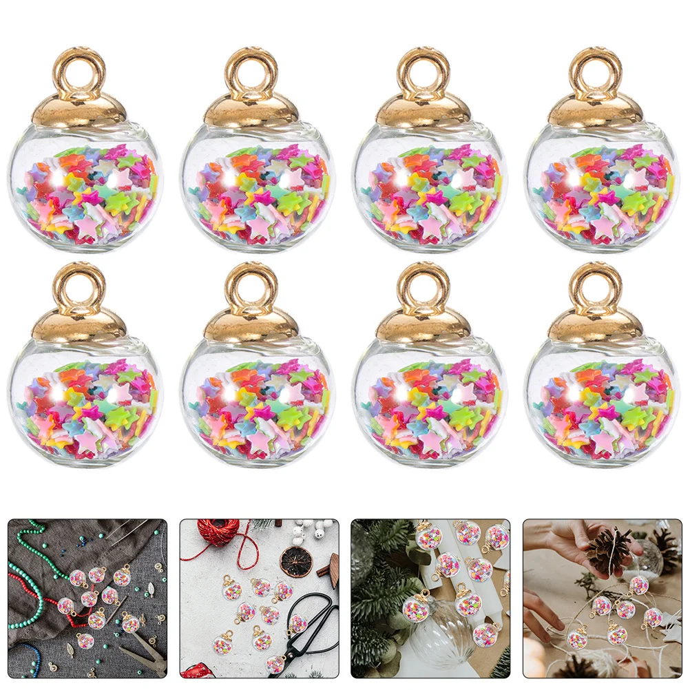 40шт Пластиковые подвески в форме звезд для DIY украшений на Рождество