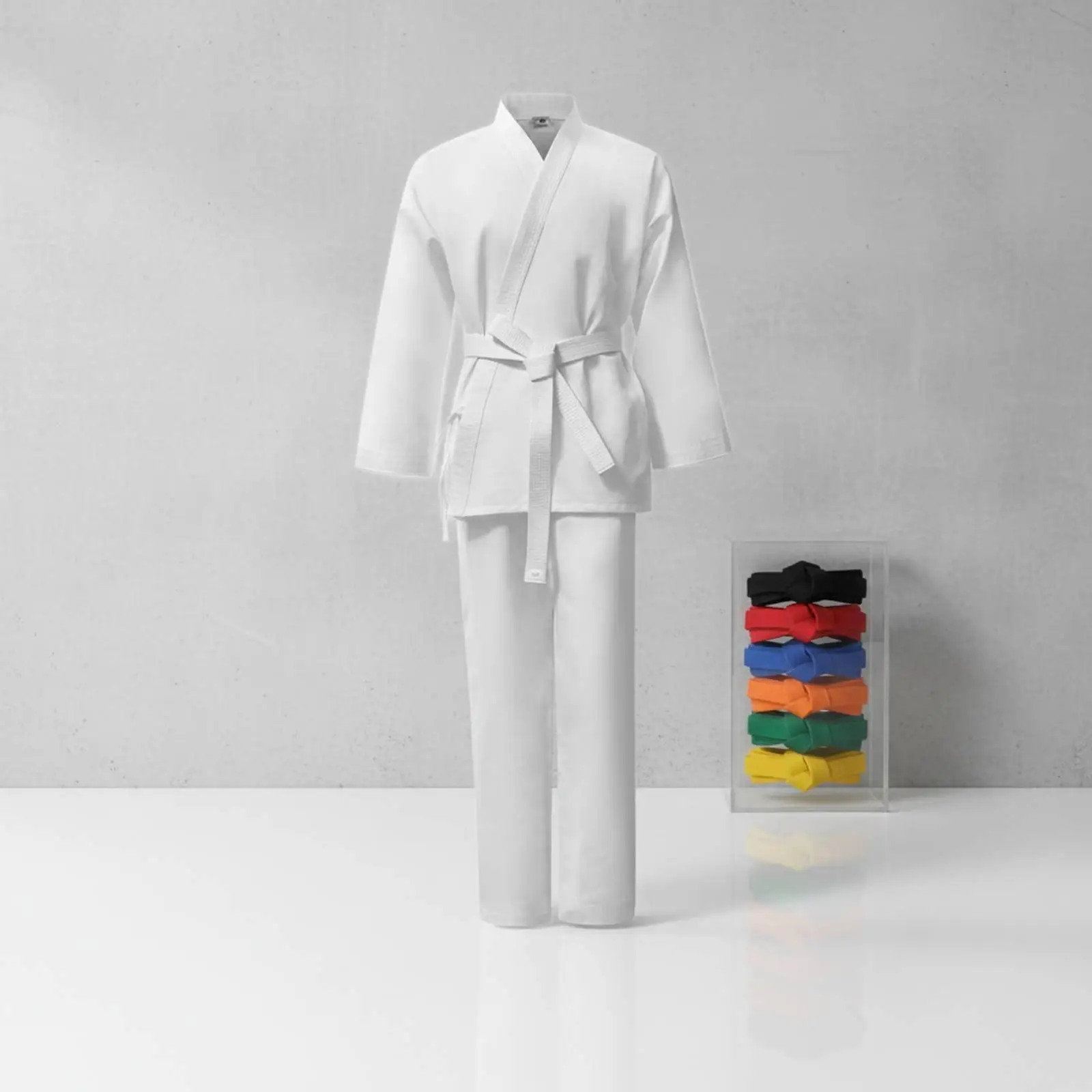 Karate Gi Wear-Resistant Karate Outfit Sweat-Wicking for Training, Performance