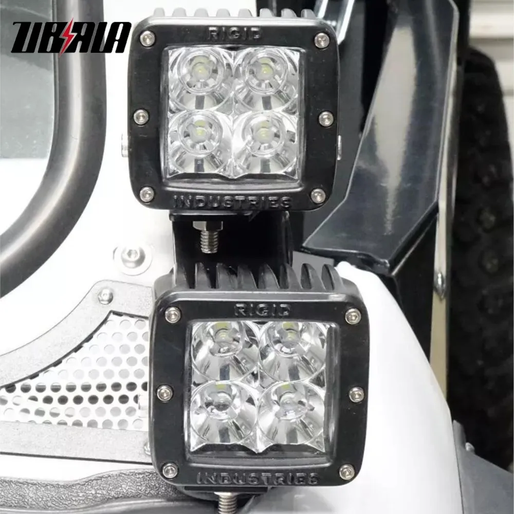 Motorcycle Dual LED Light Pod Roll Bar A Pillar Mount Brackets For Polaris RZR 800/900/1000 2008-2023 2024 RZR XP 1000 RZR900