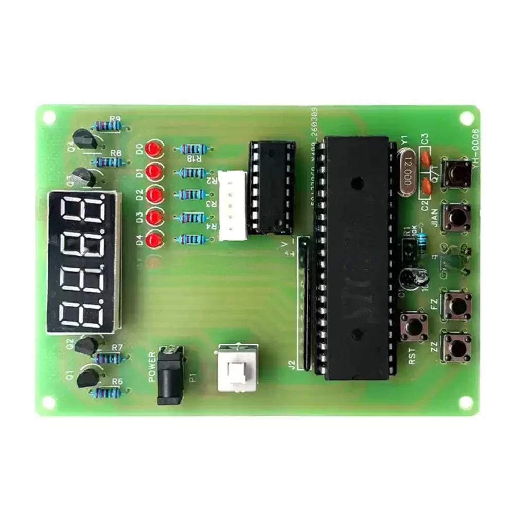 Stepper Motor Control Board Kit with ULN2003 Driver STC89C51 Digital Display for DC 5V Motor Learning Projects