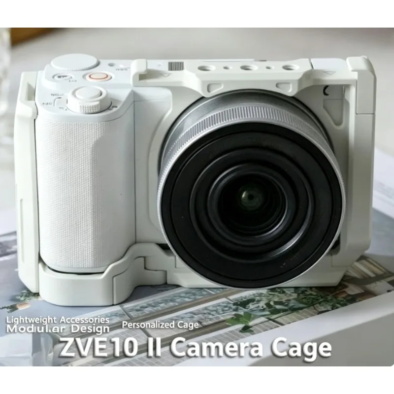 Expansion Camera Cage Protective Frame With Quick Release Plate Stabilizer For Sony ZV-E10 II ZV-E10M2 Camera Accessories