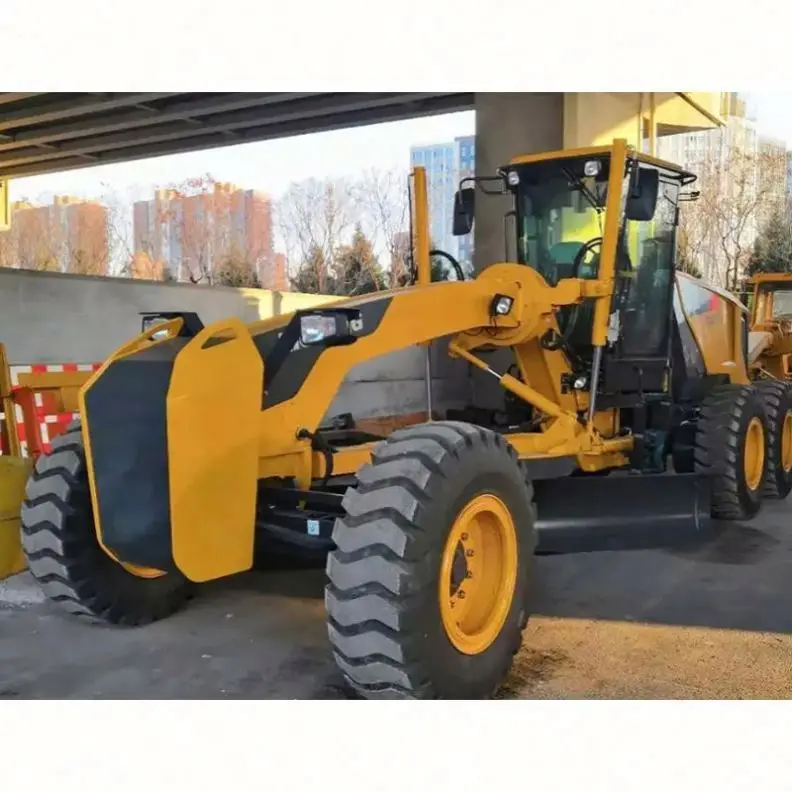 New Mini Road Grader 110 HP Diesel Engine 3050mm Blade Width High Precision Leveling Machine Ready To Ship