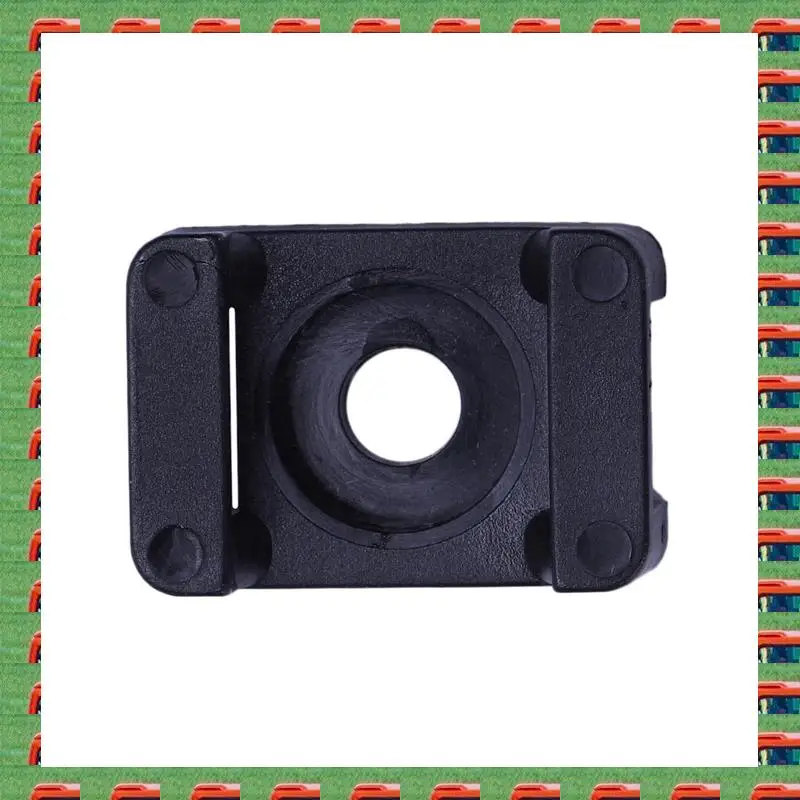 

ABMO Screw Bracket Mount Saddles Bases Cable Tie Bracket 23Mmx16mm 90 Units Black
