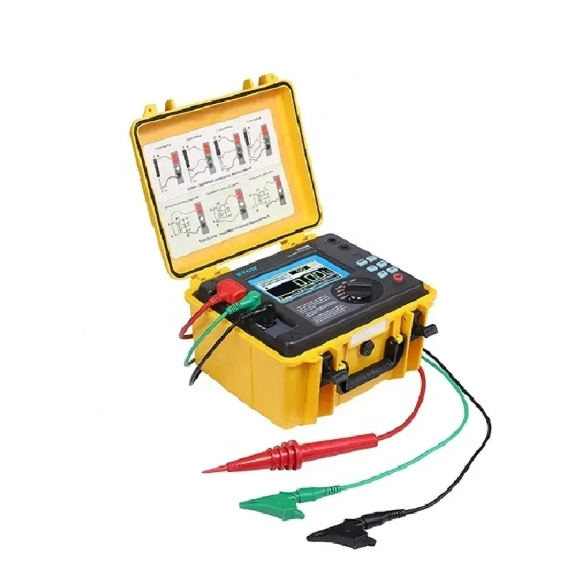 ETCR3500 High Voltage Outdoor Insulation Resistance Tester 5KV  2TΩ Digital Earth Resistance Multimeter RAMP FR DAR Mode IP65