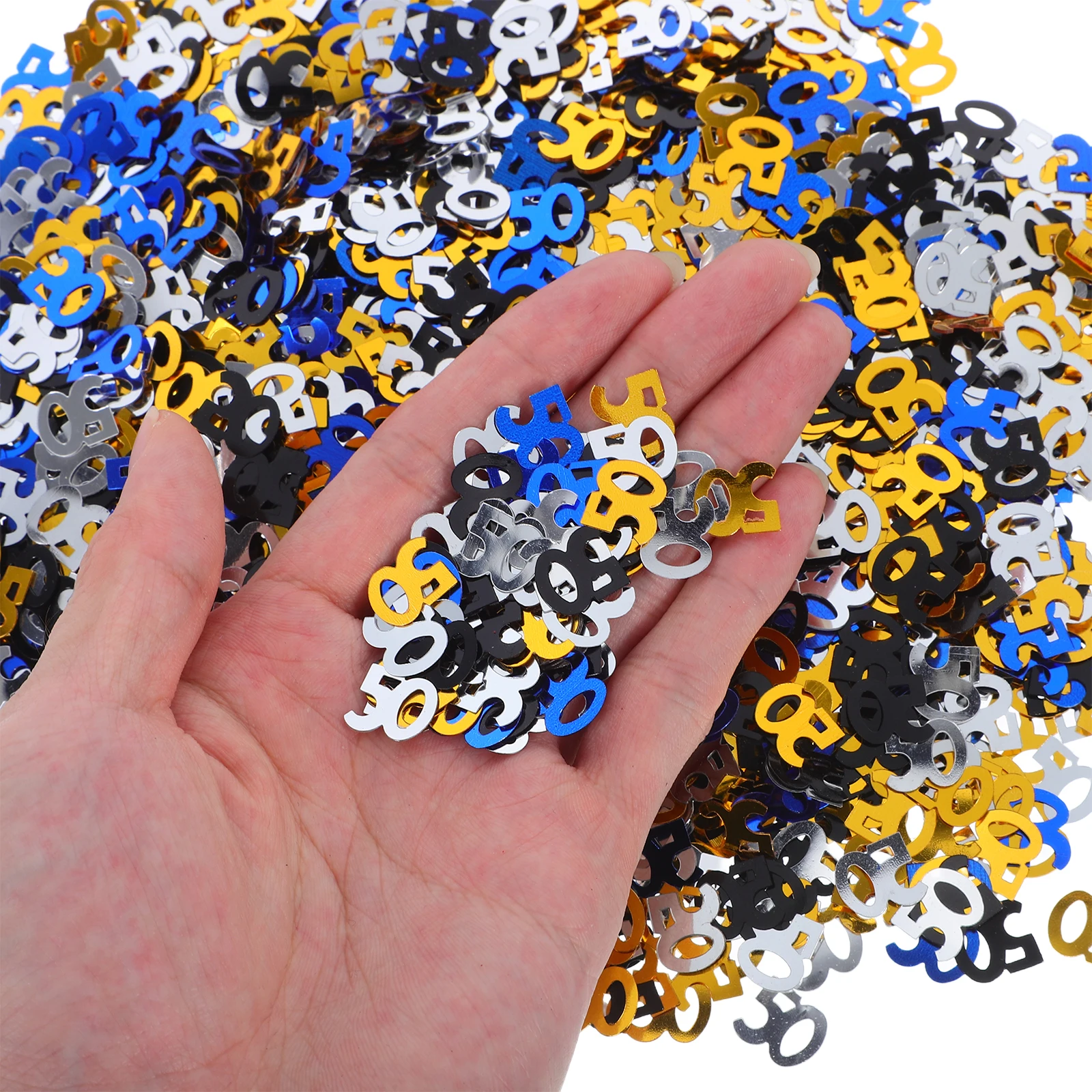 

200pcs Birthday Party Decoration Confetti 50Th Anniversary Celebration Table Centerpiece Happy Birthday Desktop Confetti For