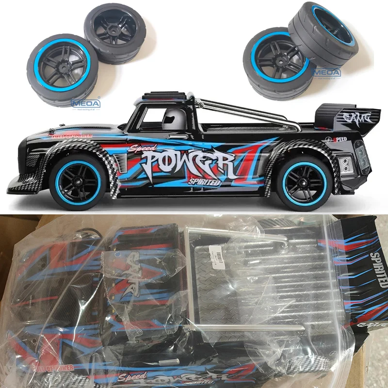 WLtoys 1/10 RC Car Original Spare Parts 104072-2098 2099 Left/Right Tire 104072-2106 Car Shell With Led Cab As Components