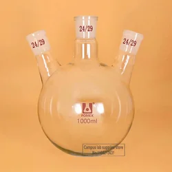 Frasco De Vidro De Borosilicato Alto Para Kit De Destilação De Laboratório, 3 Boca, 100ml 250ml 500ml 1000ml, 1 Pc