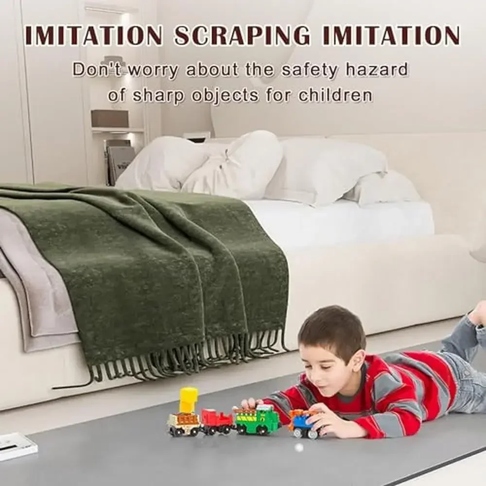 Electric Heated Floor Mat Under Desk Foot Warmer Adjustable Temp/Timer Waterproof Large Area Rug Radiant Heat Cozy Home Gift