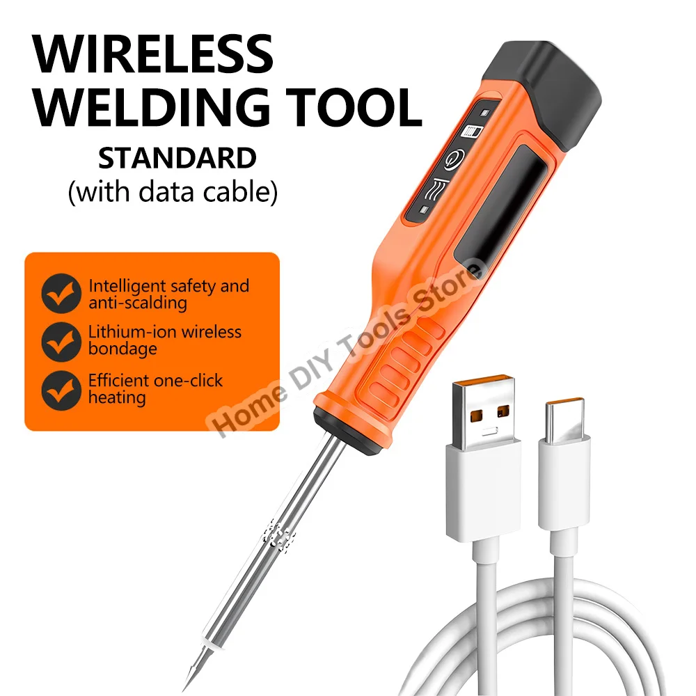 

60W Mini Cordless Electric Soldering Iron 2500mA Rechargeable Soldering Tool Portable Fast Feating Welding Repair Tools Kit