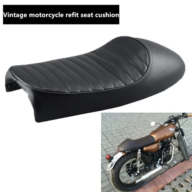 Motorcycle Cafe Racer Vintage Replacement Hump Saddle Seat Bag Suitable Hump Cushion For Yamaha Kawasaki Honda Cg125 CB 200-750