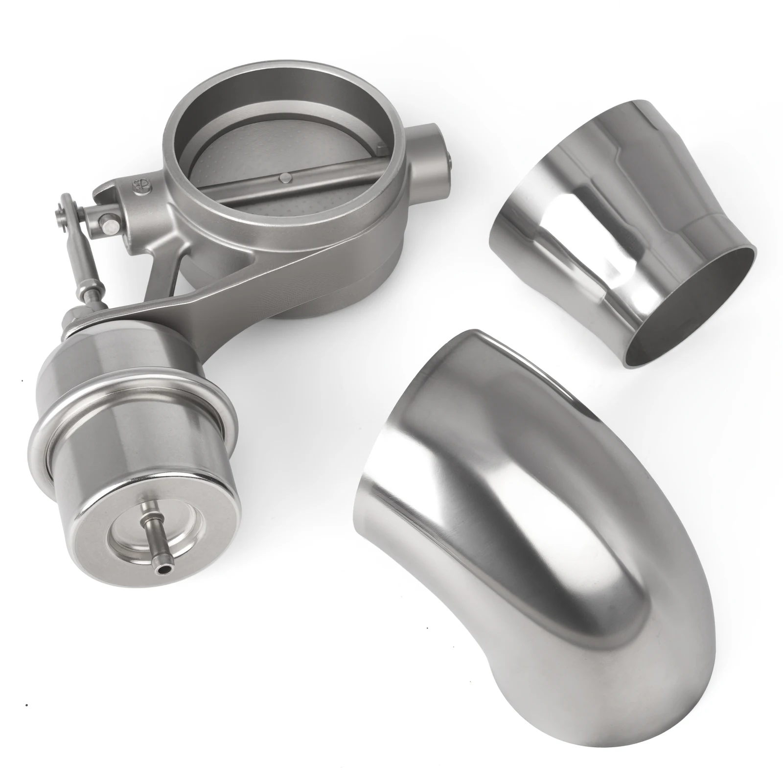 51/63/76MM Universal Vacuum Activated Exhaust Cutout / Dump Close Style With Elbow and reducer