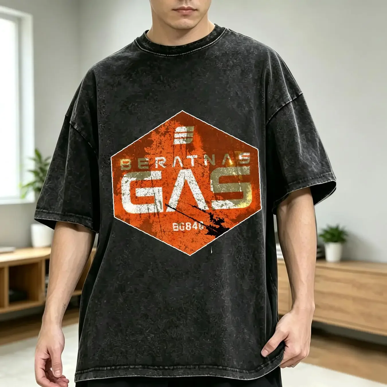 washed T Shirt Best New The Expanse Beratnas Gas Classic Premium Size S 2XL vintage Washed Casual streetwear fashion