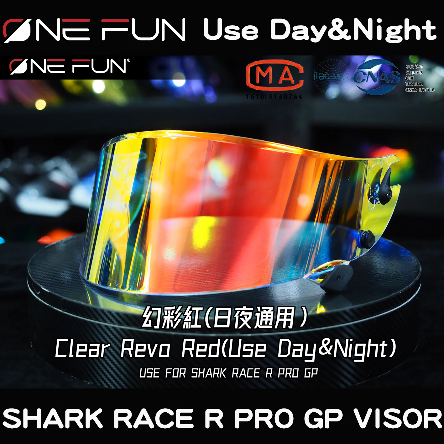 

Helmet Visor for Shark Race R Pro GP Helmet Photochromatic Visor Lens Windshield Helmet Accessories Revo Tinted Anti Fog Sunshie