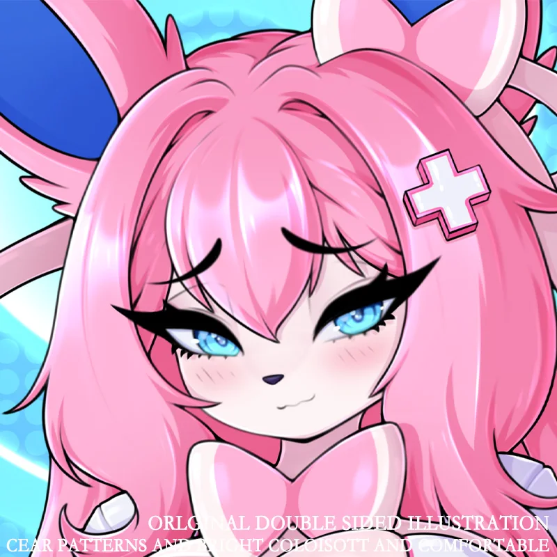 Capa de Almofada Dakimakura 2WT 50x150cm - Conjunto Sylvie Dupla Face R18+ Almofada de Corpo Anime Waifu para Presente Adulto Otaku 40x120