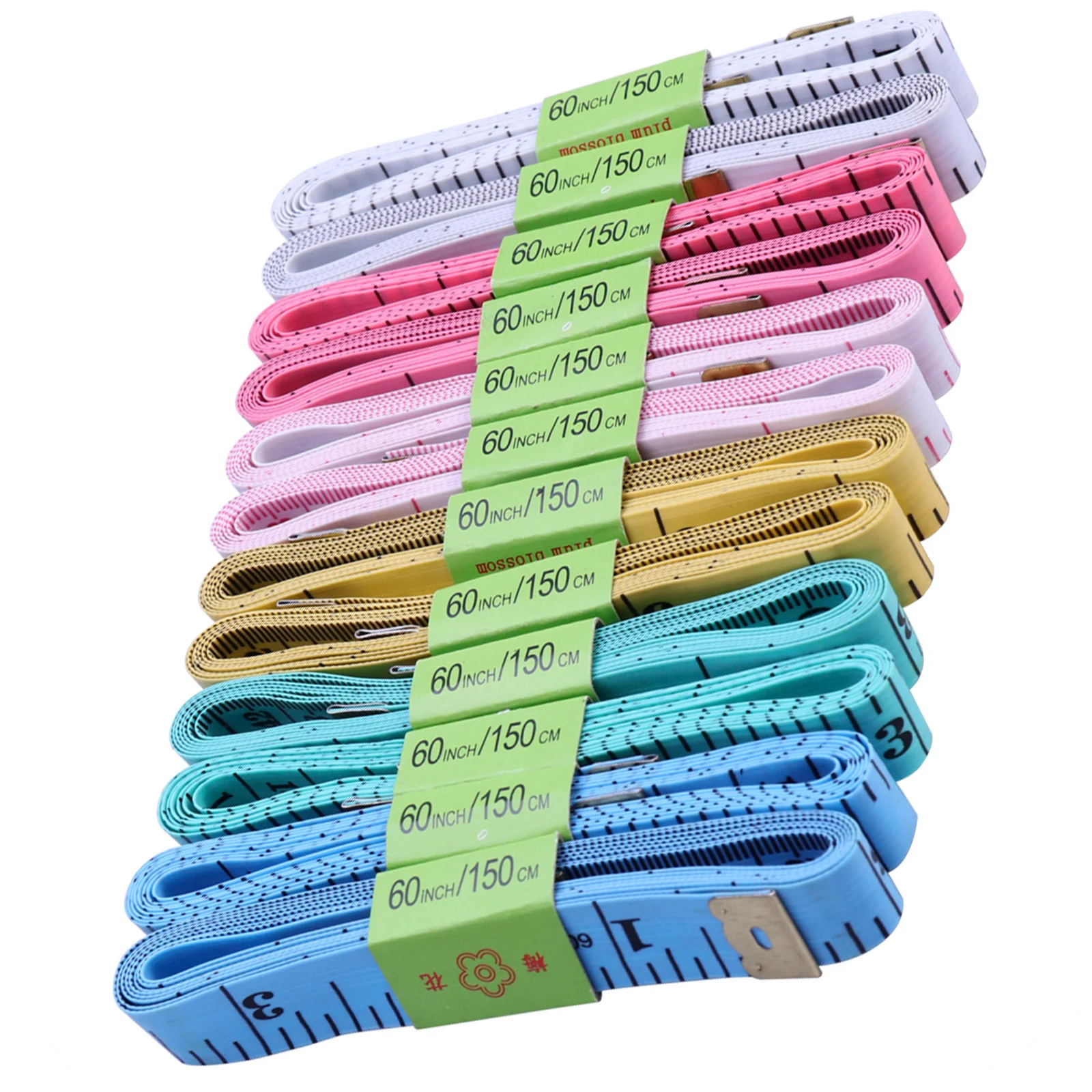 12pcs 15M Measuring Tape Flexible Tape Ruler Sewing Tape Measure for Sewing Tailor Craft Measuring Tape