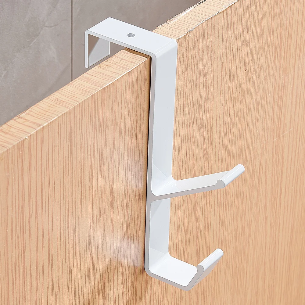 Hooks Over The Door Hooks Home Bathroom Organizer Rack Clothes Coat Hat Towel Hanger Bathroom Kitchen Accessories view 3