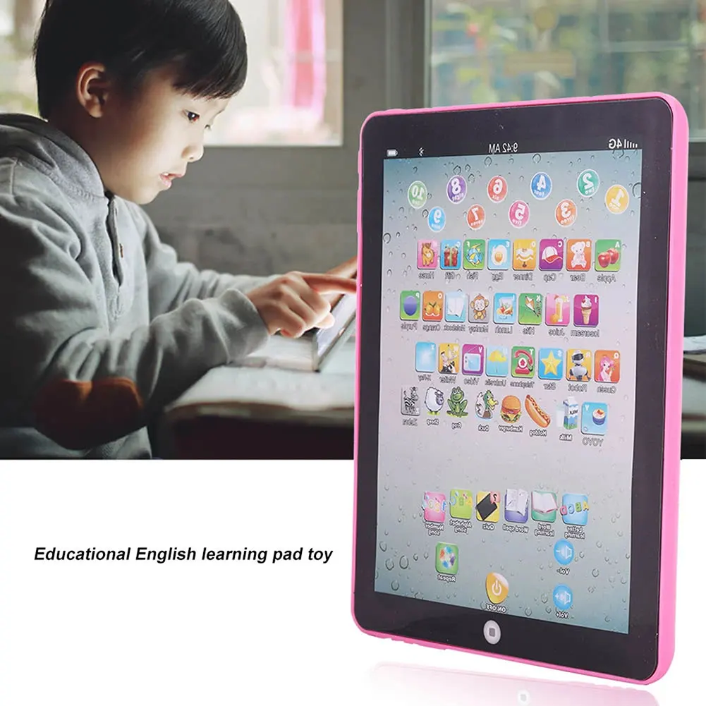 Kids Children English Learning Pad Toy Battery Operated Baby Learning Machine For Kids Children