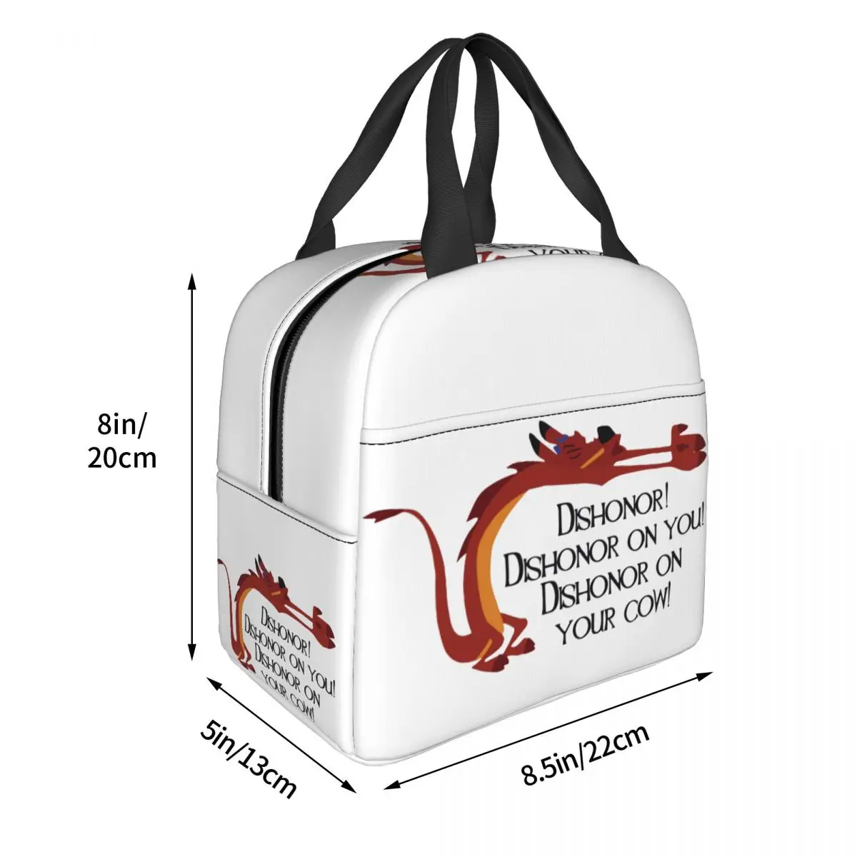 Dishonor Mulan Mushu borsa termica per il pranzo contenitore per il pranzo portatile borsa termica Tote Lunch Box Beach Picnic borse per la