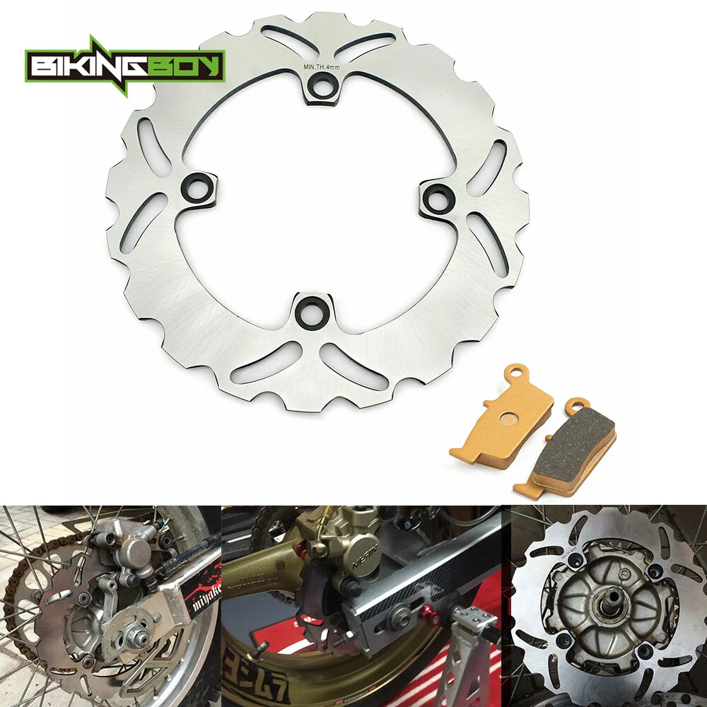 BIKINGBOY Rear Brake Disc Disk Rotor Pads For XR250R 90-04 XR400R 96 97 98 99 00 01 02 03 04 XR600R 93-00 94 95 CRF230L 08 09 10