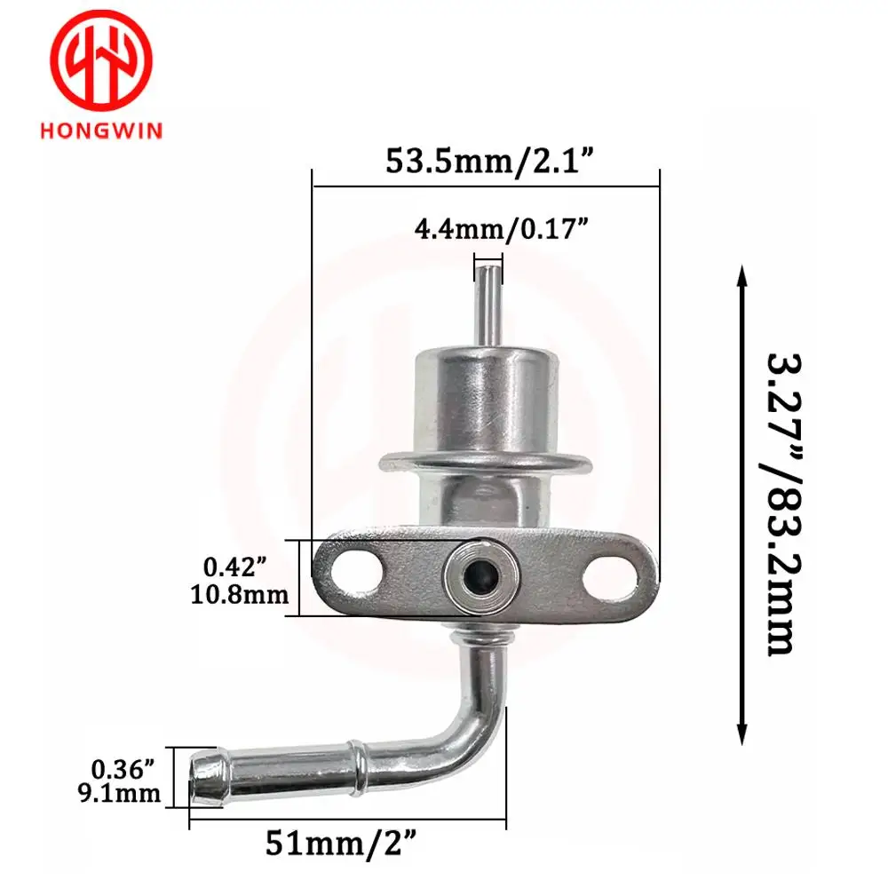 3.5 Bar HONGWIN New Fuel Pressure Regulator 23280-70070 2328070070 For Toyota Cresta Crown Mark II Chaser GX70G,GX81,GX90,GX100